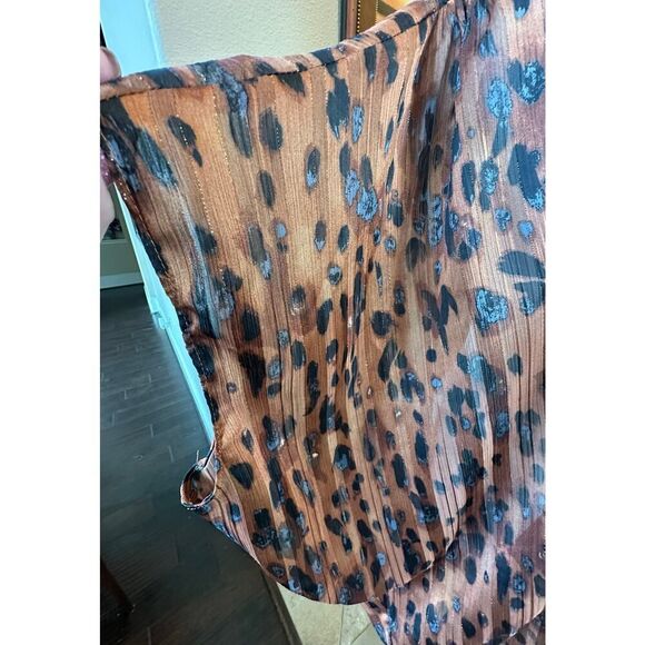 Umgee NWT Women’s Size S/M Sheer Animal Print Open Front Kimono Mob Wife NEW - Picture 9 of 15